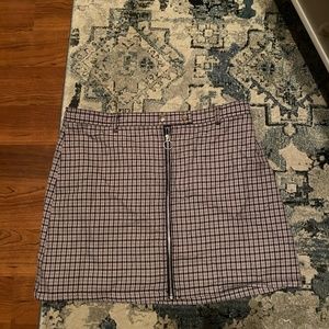 Plaid purple 90s skirt